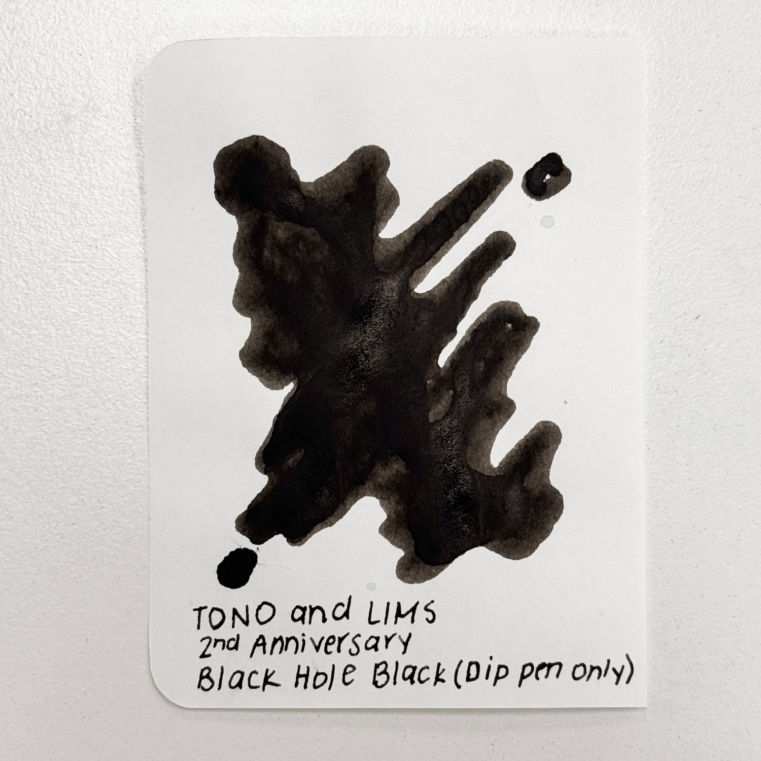 TONO & LIMS 2nd Anniversary Black Hole Black Ink