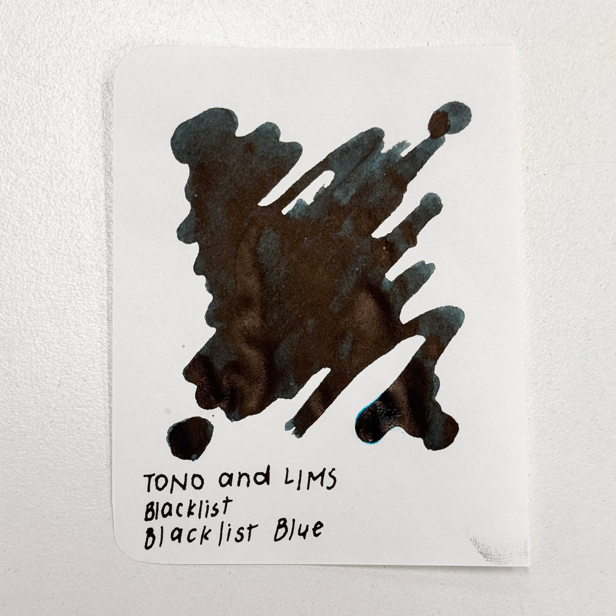 TONO & LIMS Ink - BLACK LIST - Blue