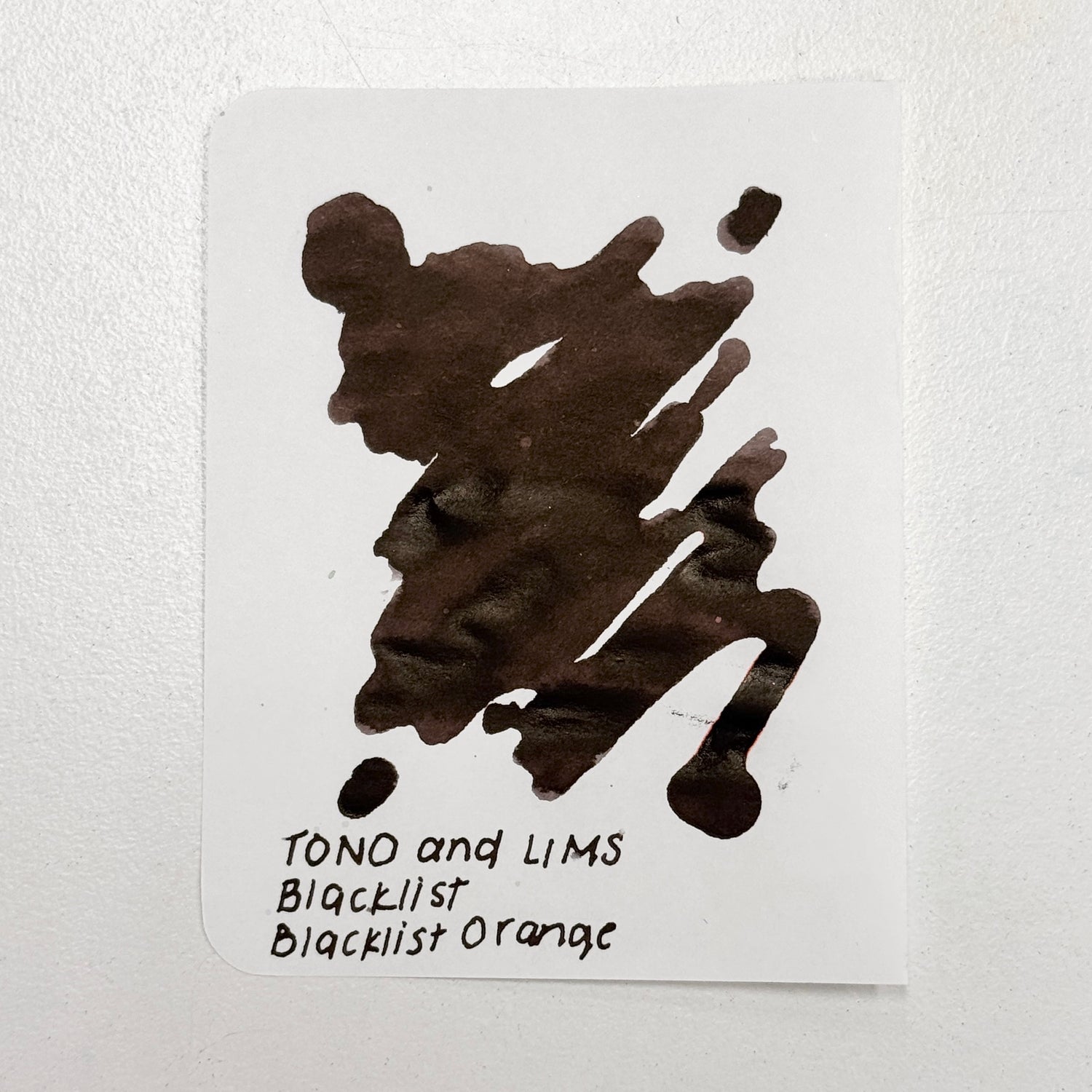 TONO & LIMS Ink - BLACK LIST - Orange