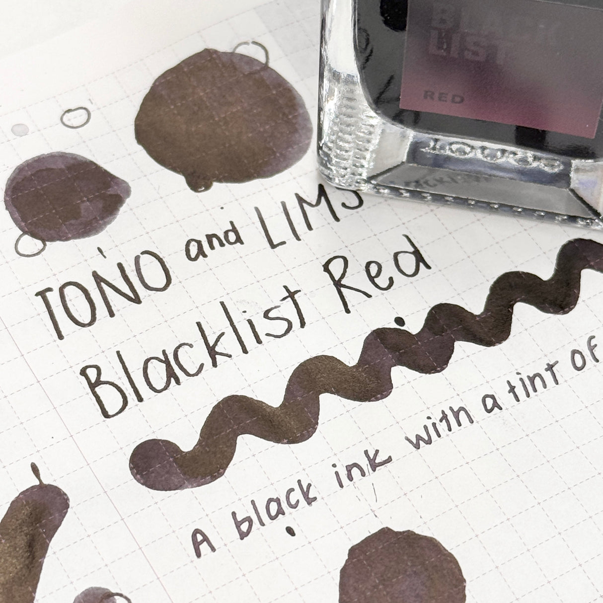 TONO & LIMS Ink - BLACK LIST - Red