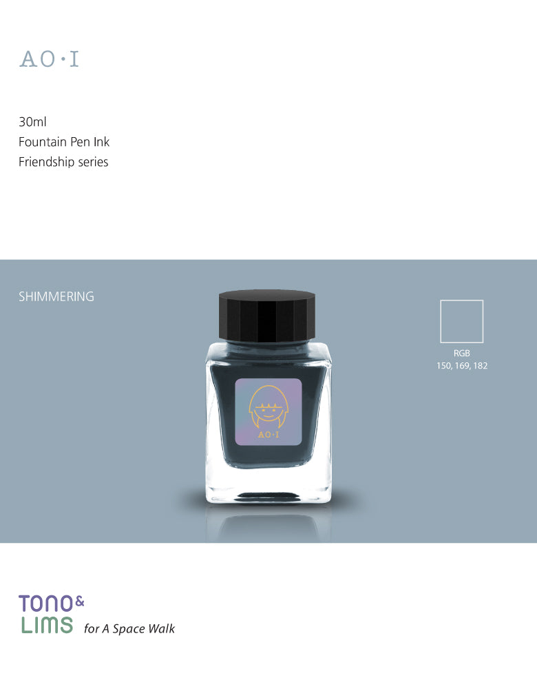 Tono &amp; Lims Friendship Line Fountain Pen Ink Collection where every ink in the Friendship Line embodies the power of friendship through beautifully crafted colors that flow effortlessly on the page. Add a personal touch to your work with a variety of hues that are as diverse and special as the friendships we cherish.

30ml

Shimmering