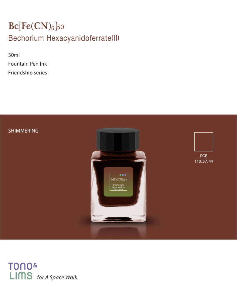 TONO & LIMS Ink - Friendship - Bc[Fe(CN)6]50 Bechorium Hexacyanidoferrate(II)