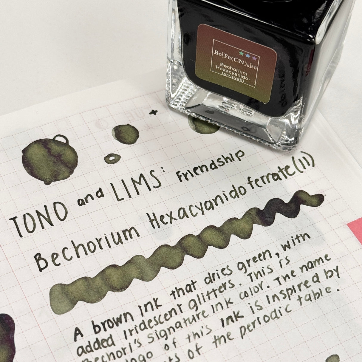 TONO & LIMS Ink - Friendship - Bc[Fe(CN)6]50 Bechorium Hexacyanidoferrate(II)
