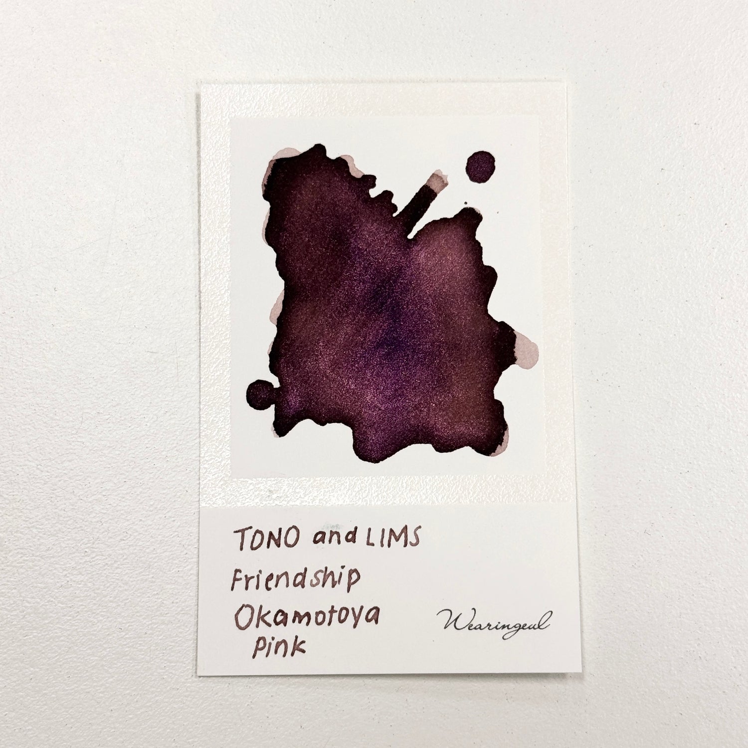 TONO & LIMS Ink - Friendship - Okamotoya Pink (オカモトヤ　ピンク)