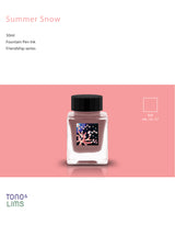 Tono &amp; Lims Friendship Line Fountain Pen Ink Collection where every ink in the Friendship Line embodies the power of friendship through beautifully crafted colors that flow effortlessly on the page. Add a personal touch to your work with a variety of hues that are as diverse and special as the friendships we cherish.

30ml