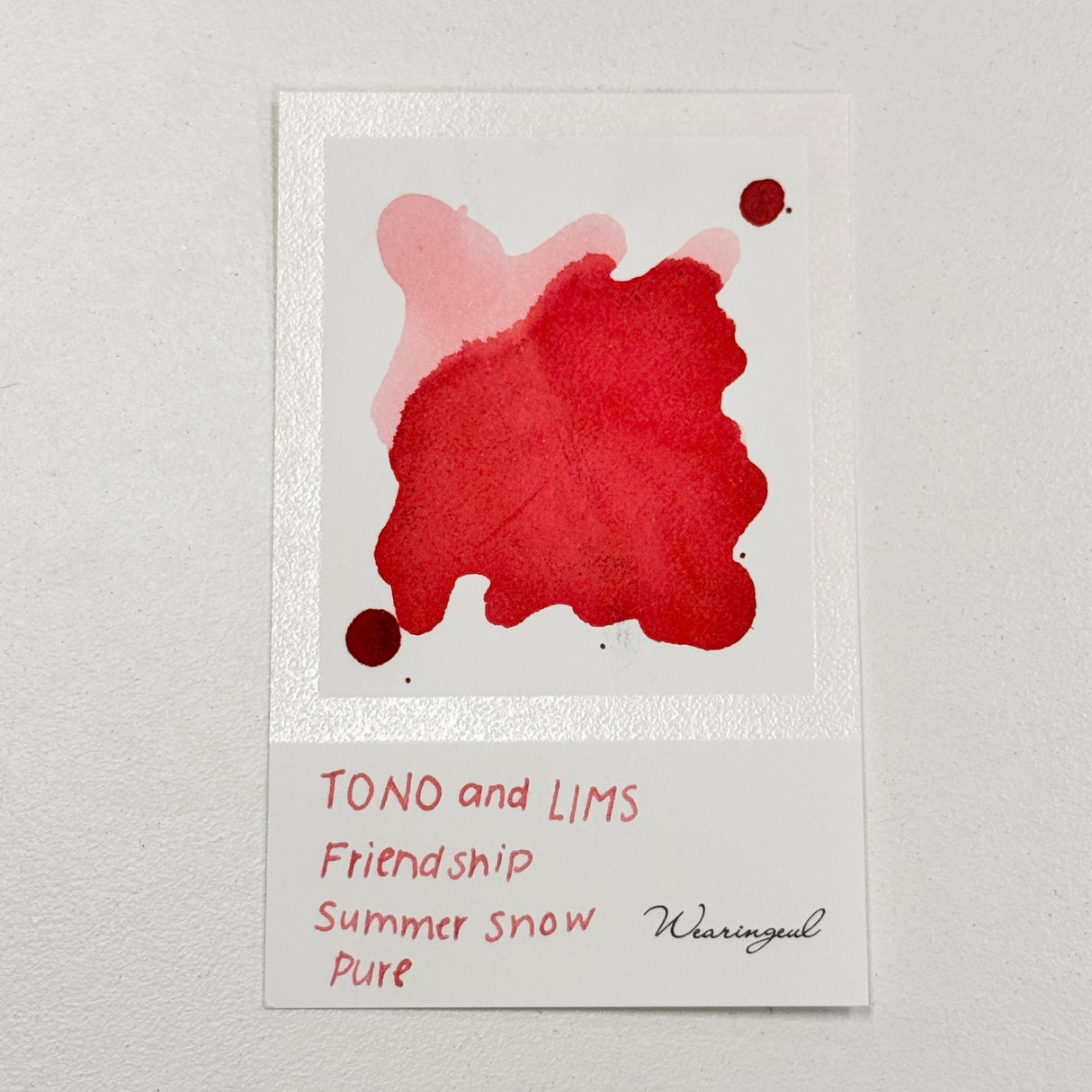 TONO & LIMS Ink - Friendship - Summer Snow Pure