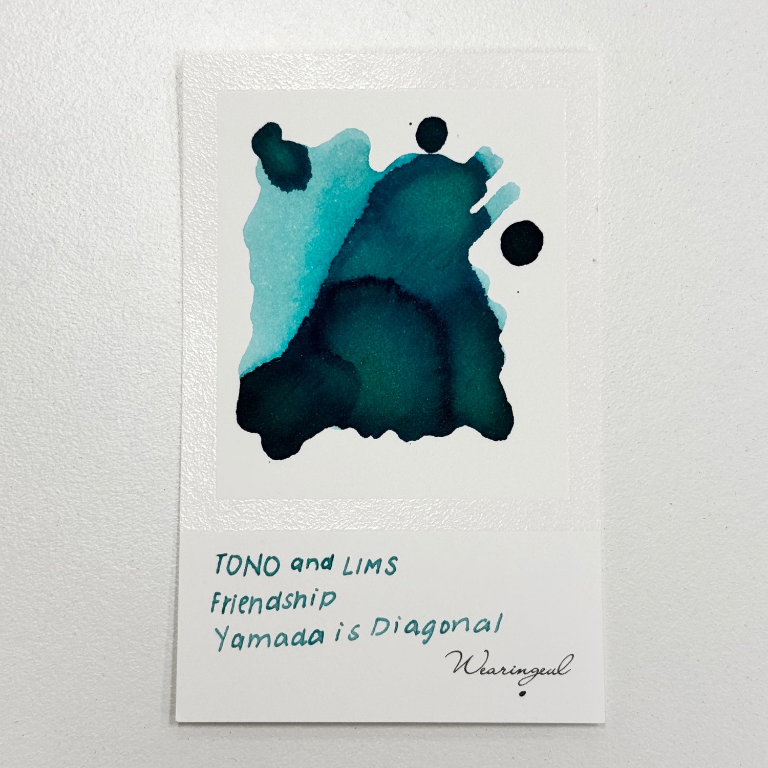 TONO & LIMS Ink - Friendship - Yamada is Diagonal (ヤマダが ななめ) Swatch