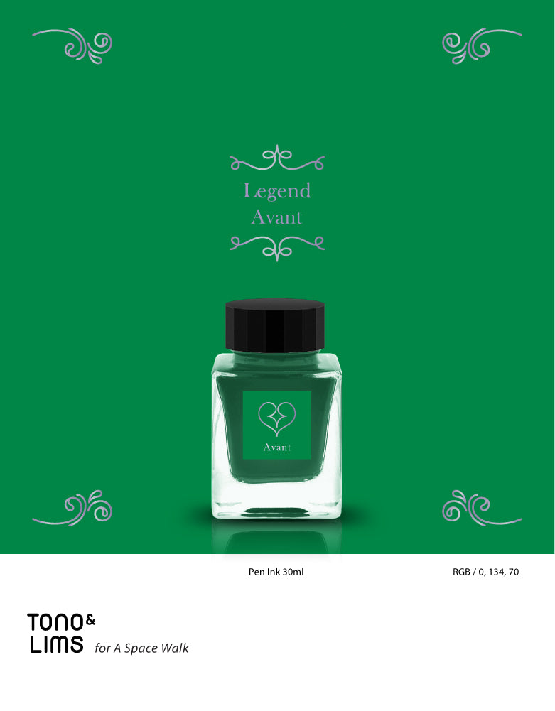 TONO &amp; LIMS Legend&nbsp;

Avant Ink

Tono &amp; Lims Legend Fountain Pen Ink Collection where the inks are designed to stand out with their unique sheen. This collection displays rich color, expressive depth, and a finish that shifts beautifully on the page, making every stroke feel special&nbsp;

30ml