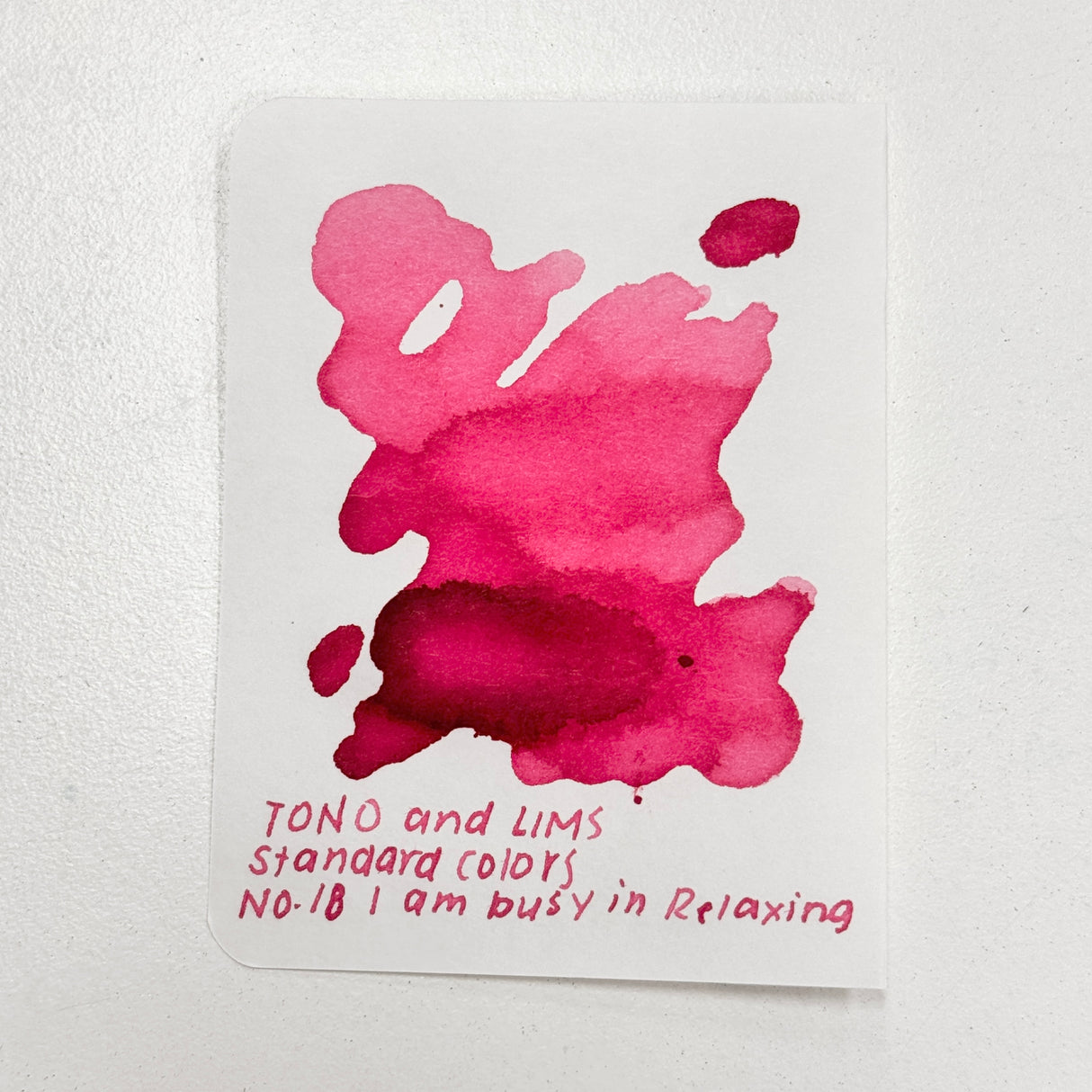 TONO & LIMS Ink - Standard - No. 18 I am busy in relaxing