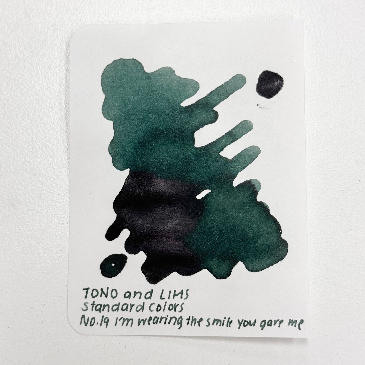 TONO & LIMS Ink - Standard - No. 19 Ink I'm wearing the smile you gave me