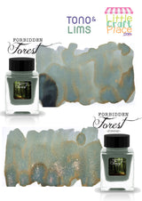 Forbidden Forest evokes the feeling of wandering into an ancient woodland where sunlight barely reaches the forest floor. At its heart is a rich, mysterious teal that pools into deep blue-green shadows, while earthy bronze and mossy olive undertones emerge as the ink dries. The result is a beautifully atmospheric color that shifts between enchanted forest greens and hidden twilight depths, capturing the magic and mystery of a place untouched by time.