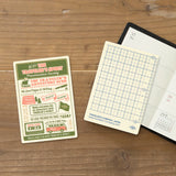 Plastic Sheet (or underlay sheet) is designed to let you write standing up by providing a sturdy surface underneath your page. This Plastic Sheet can be used with the Passport Size TRAVELER'S notebook. You can also use it as a bookmark to instantly open to a certain page. The stiff material of the sheet can help you draw straight lines as if it were a ruler.


The theme of the 2026 edition is THE TRAVELER'S SPIRIT, designed to reflect the spirit of the traveler.