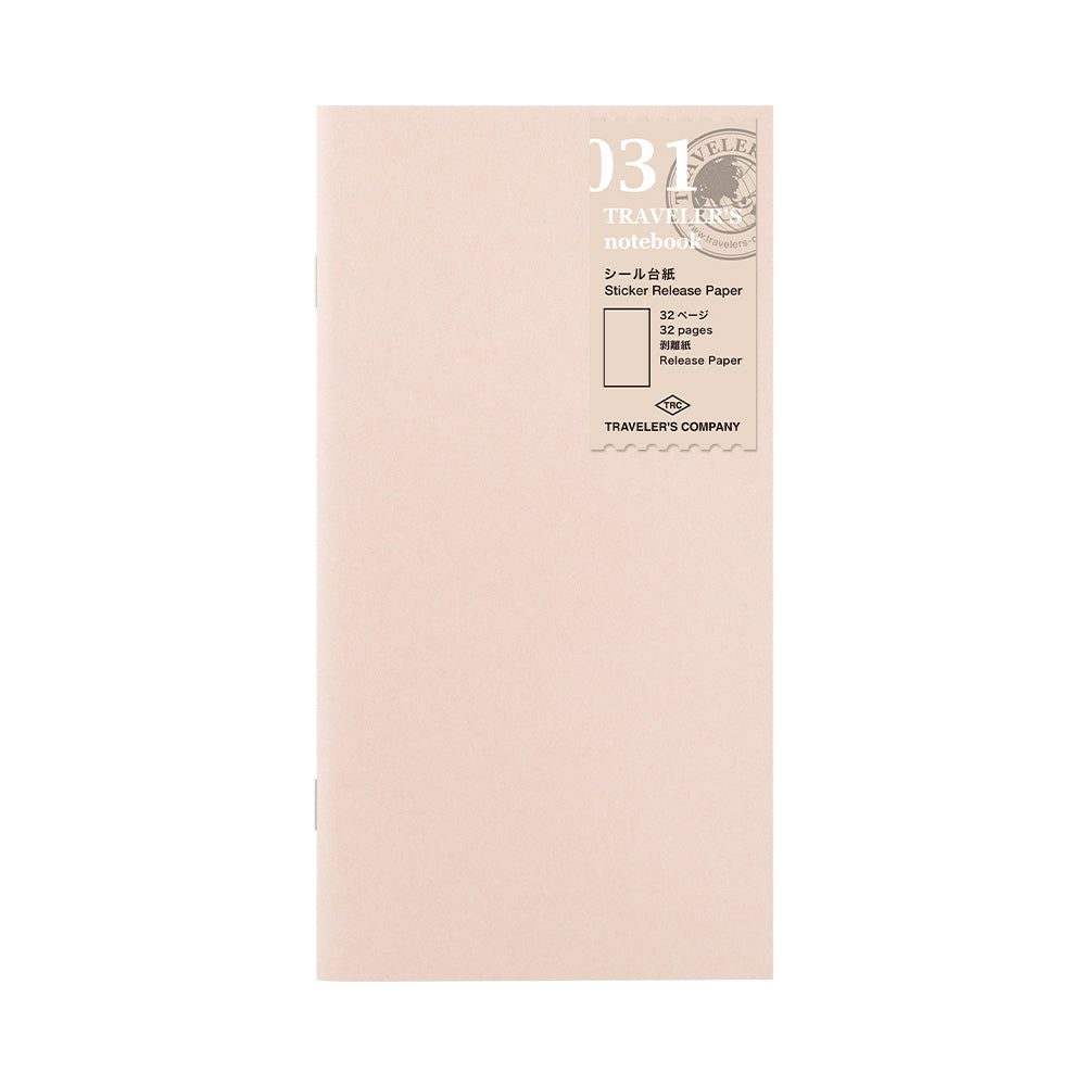 TRAVELER'S notebook 031 Sticker Release Paper (Regular Size)