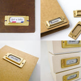 TRAVELER'S COMPANY Brass Label Plate
