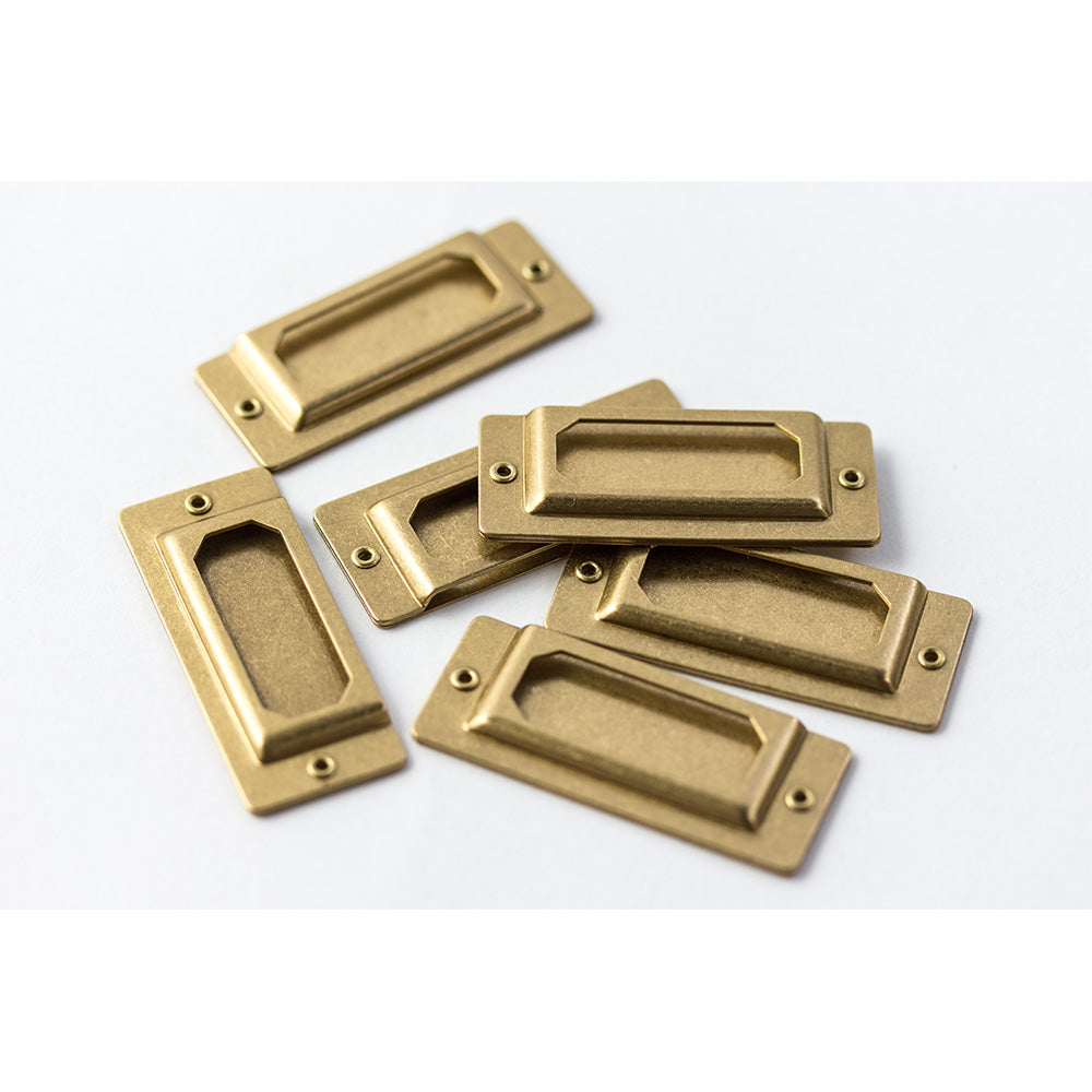 TRAVELER'S COMPANY Brass Label Plate