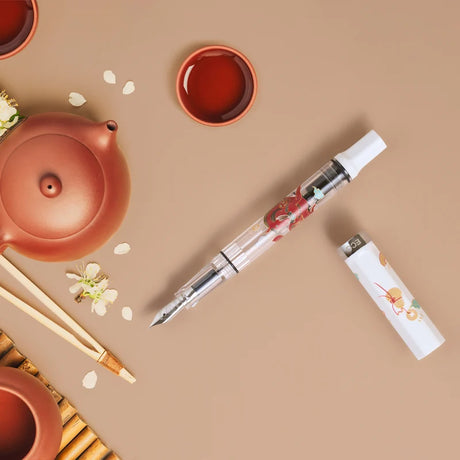The TWSBI ECO Horse Year Fountain Pen combines warm comforting colors, with an intricate design to celebrate The Year of the Horse, and TWSBI’s reliable writing performance. Its piston-filling system and smooth stainless steel nib deliver a consistent, enjoyable writing experience for journaling, note‑taking, and everyday use.