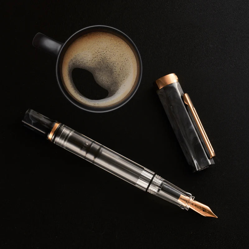TWSBI ECO Black Marble w/ Bronze Fountain Pen

Comes in EF, F, M, B, Stub1.1 nib choices