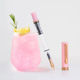 TWSBI ECO Pink Lemonade w/ Bronze Fountain Pen

Comes in EF, F, M, B, Stub1.1 nib choices

Please note: Because of the marbled finish, each pen will have a slightly different pattern, so we’re unable to accommodate specific color requests.
