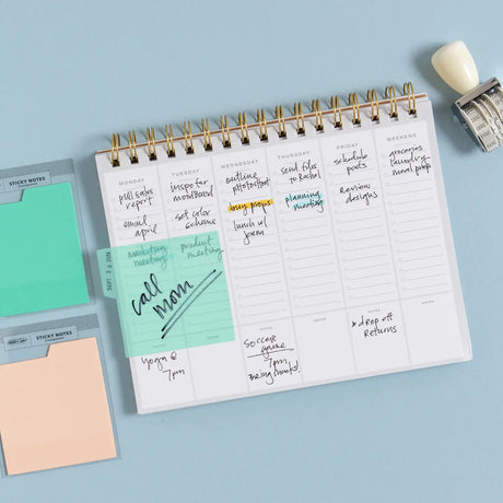 Tabbed Transparent Sticky Notes - Aqua

Streamline your tasks with the Aqua Tabbed Transparent Sticky Notes, offering simplicity and style to your workspace.&nbsp;

1 - 3" x 3.3" tabbed vellum sticky notepad, 30 sheets