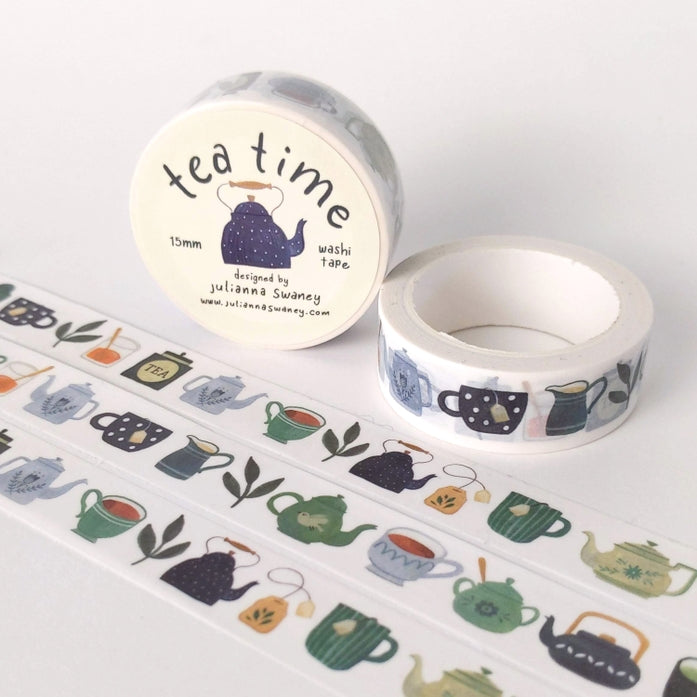 Cinta washi de la hora del té 