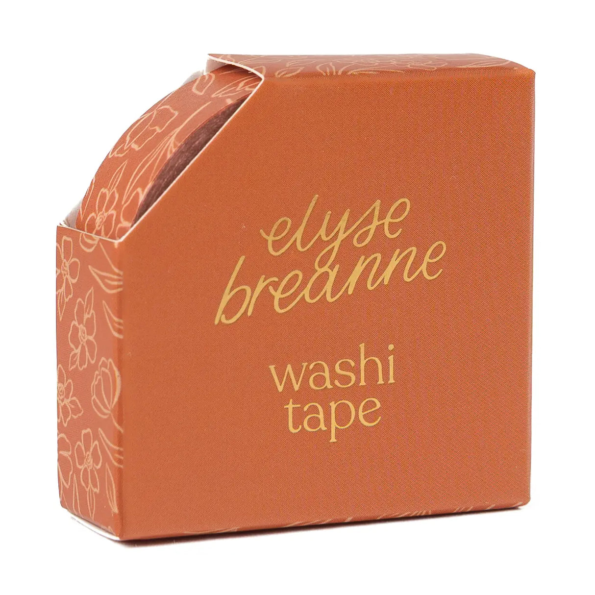 Terracotta Floral Washi Tape

Our washi tape is made for paper lovers, pen pals, and anyone who gets butterflies in the stationery aisle. Perfect for journaling, scrapbooking, decorating envelopes, or adding a personal touch to planners and calendars. It's gentle on paper, easy to tear by hand, and removable without leaving residue, so you can rearrange, redo, and re-stick as needed.

Design Features:&nbsp;

Each roll measures 15mm wide on a 10m roll
Full color repeating pattern
Washi tape dispenser packagi