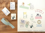 Little Totoro and Ink Bottle Rubber Stamp
