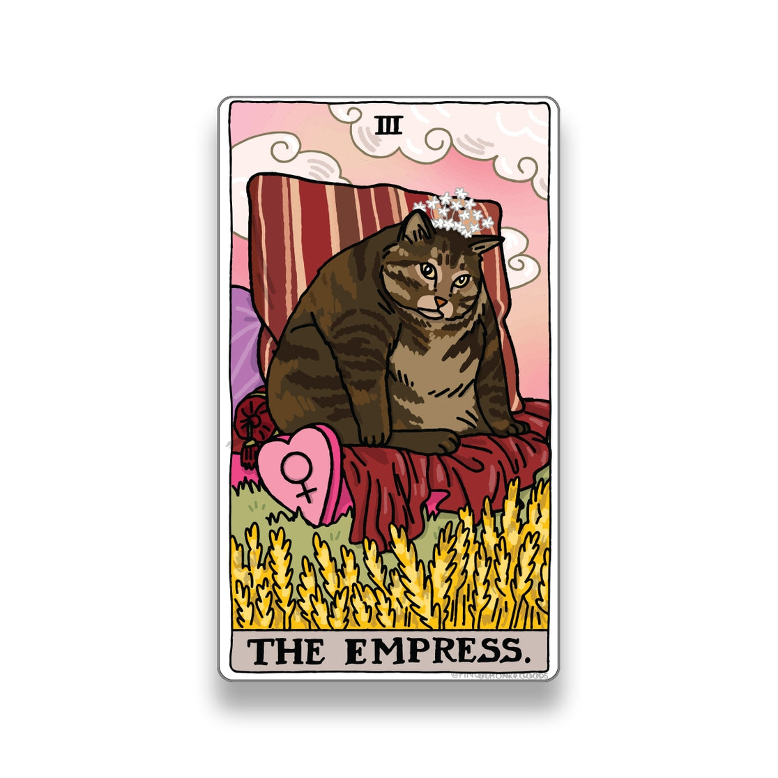 Pegatinas de memes de la Emperatriz del Tarot (Arcanos mayores)