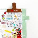 The Paper + Craft Pantry Journal Clip - Apples

Meet your new favorite clip! Featuring hand-drawn apples, this cute clip will be your lil desk assistant. It's perfect for keeping your planner or journal open!