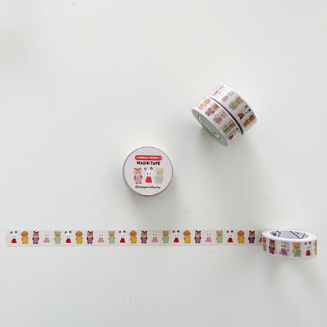 The Paper + Craft Pantry Washi Tape - Animal Friends

This roll of washi tape features the cutest animal friends! Perfect for journaling or adding to your planner!