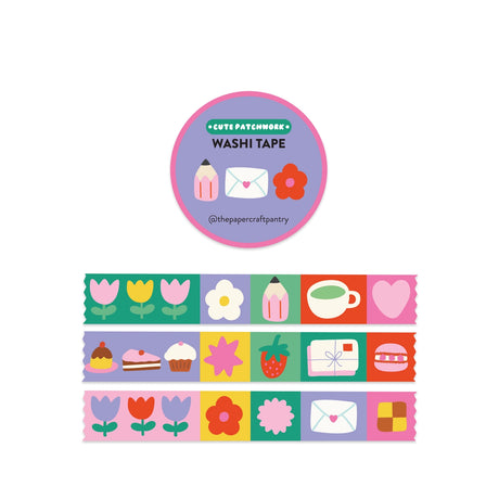 The Paper + Craft Pantry Washi Tape - Cute Patchwork

This roll of washi tape features a cute patchwork pattern. Perfect for journaling or adding to your planner!