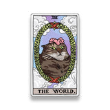 Pegatinas de memes del gato del Tarot del Mundo (Arcanos Mayores)