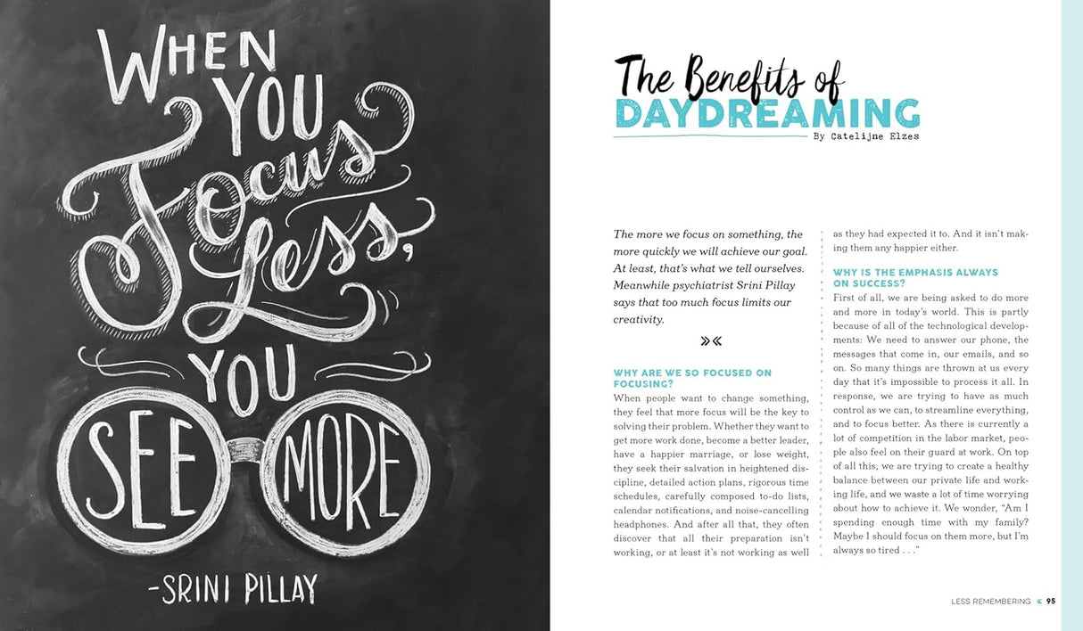From Flow, a beautiful, mindful guide to having less stuff. Less stress. Less distraction. Less everything. In less comes the freedom of letting go. This thoughtful and surprising book shows us how to get there, by paring down not just the jumble of things around us, but the clutter in our heads, too.

And to help, interact with special paper goodies, including a one-thought-a-day diary, a foldout tiny house to let you imagine the pleasures of living in a small and cozy space, and art posters