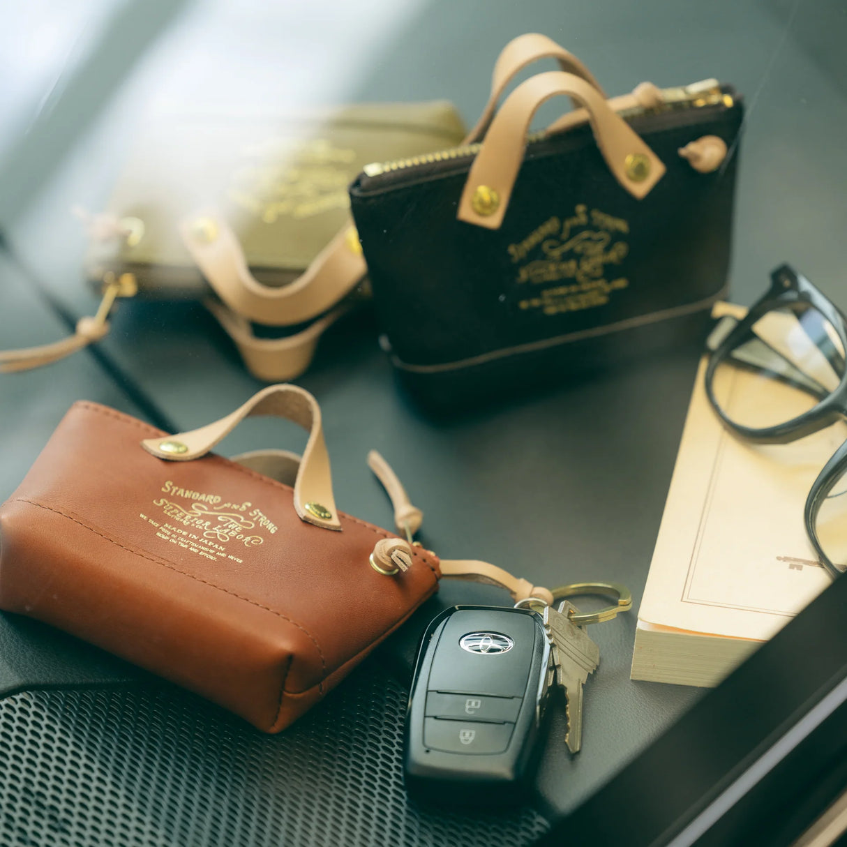 The SUPERIOR LABOR All Leather Engineer Key Case

This is a key case made as a miniature version of our engineer bag.

Previously, it was made using the same canvas as the full-size engineer bag,but this time it’s back in all-leather.

It’s crafted to be more durable and long-lasting, so you can enjoy it for years to come.

Size: W12.5×H8×D3cm
About the Leather – Japanese Glove Leather

Made from durable and supple Japanese glove leather, known for its lightness and strength.

Originally used for baseball g