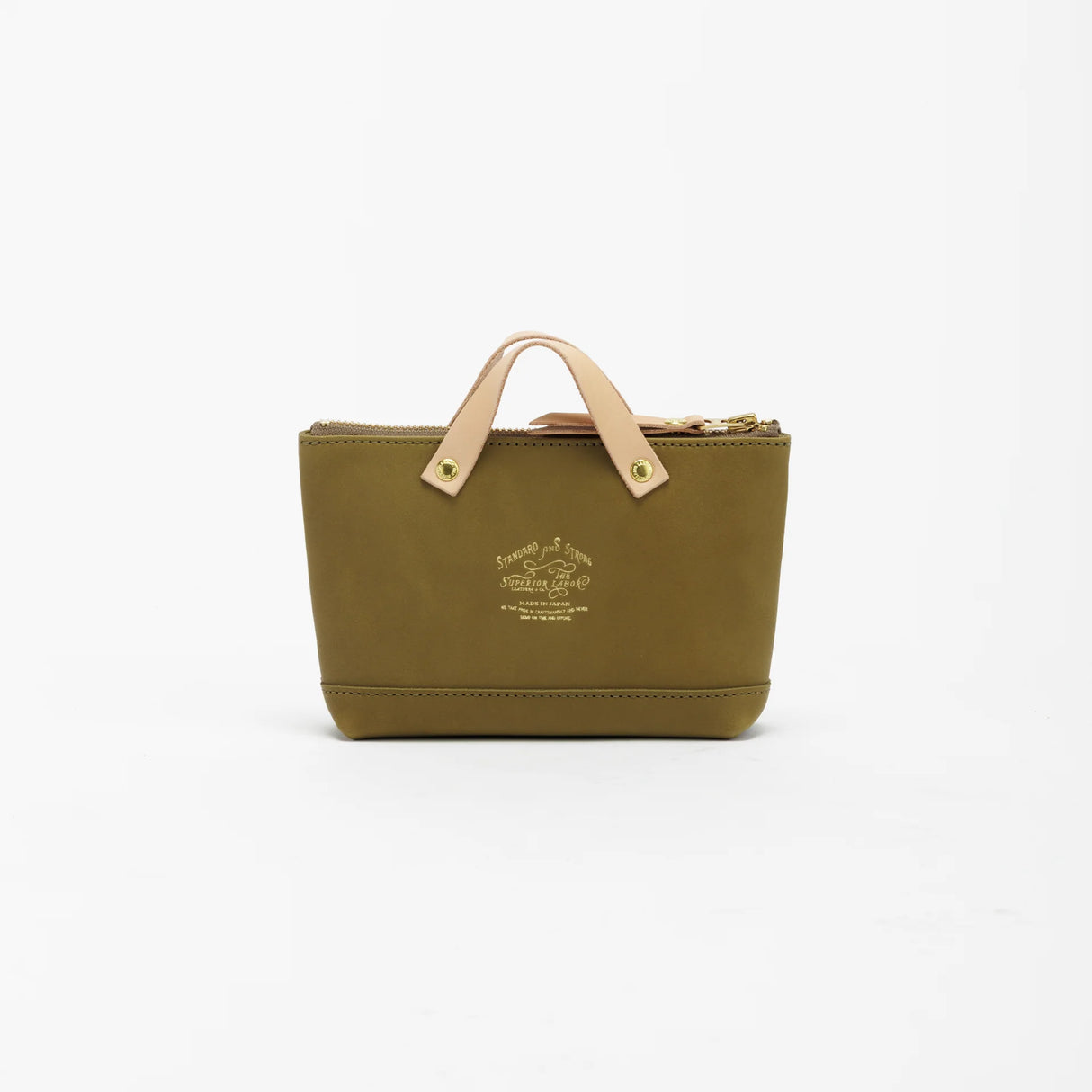 We made a miniature version of our engineer bag as a key case,and somehow, this one turned out a little bigger.

Still, the plump, playful leather pouch is fun to carry and somehow even looks delicious.

It’s sized to fit a paperback or an A6 notebook.

Size: W19.5×H12.5×D4.5cm
About the Leather – Japanese Glove Leather

Made from durable and supple Japanese glove leather, known for its lightness and strength.

Originally used for baseball gloves, this leather is highly resistant to friction and becomes sof