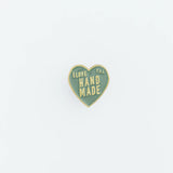 The popular "I love HANDMADE" design, well-known from our patches, is now available as a colorful pin!

It comes in 10 colors, matched to the paint colors of our engineer bags.

The metal parts are made from solid, unplated brass.

As you use it, the brass will develop a natural patina over time—enjoy the changing character that comes with age.

Color: The color you see on your screen may differ from the actual product.

Brass Products

Due to the nature of brass, some areas may appear slightly tarnished du