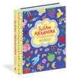 Step inside the joyful world of beloved accessory brand Susan Alexandra with this hardcover sticker book, featuring more than 700 stickers that can be used to decorate your life with a bold sense of color, humor, and play.

Susan Alexandra’s signature beaded goods and playful designs are transformed across more than two hundred pages of visual delight, filled with peel-away stickers that evoke the brand’s iconic motifs of flowers, foods, animals and critters, shoes, purses, charms, cheeky phrases, and other