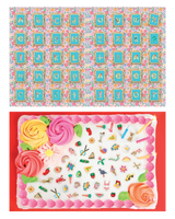 Step inside the joyful world of beloved accessory brand Susan Alexandra with this hardcover sticker book, featuring more than 700 stickers that can be used to decorate your life with a bold sense of color, humor, and play. Susan Alexandra’s signature beaded goods and playful designs are transformed across more than two hundred pages of visual delight, filled with peel-away stickers that evoke the brand’s iconic motifs of flowers, foods, animals and critters, shoes, purses, charms, cheeky phrases, and other 