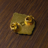 The pin size is roughly 1.5" inch

The pins have butterfly clutches to make them extra secure. You pin them to your jacket, fabric bag, or hat. The pins will be mailed in a padded envelope for additional protection.

Please consider monitor calibrations are all different. The color you see might slightly differ from the photo.