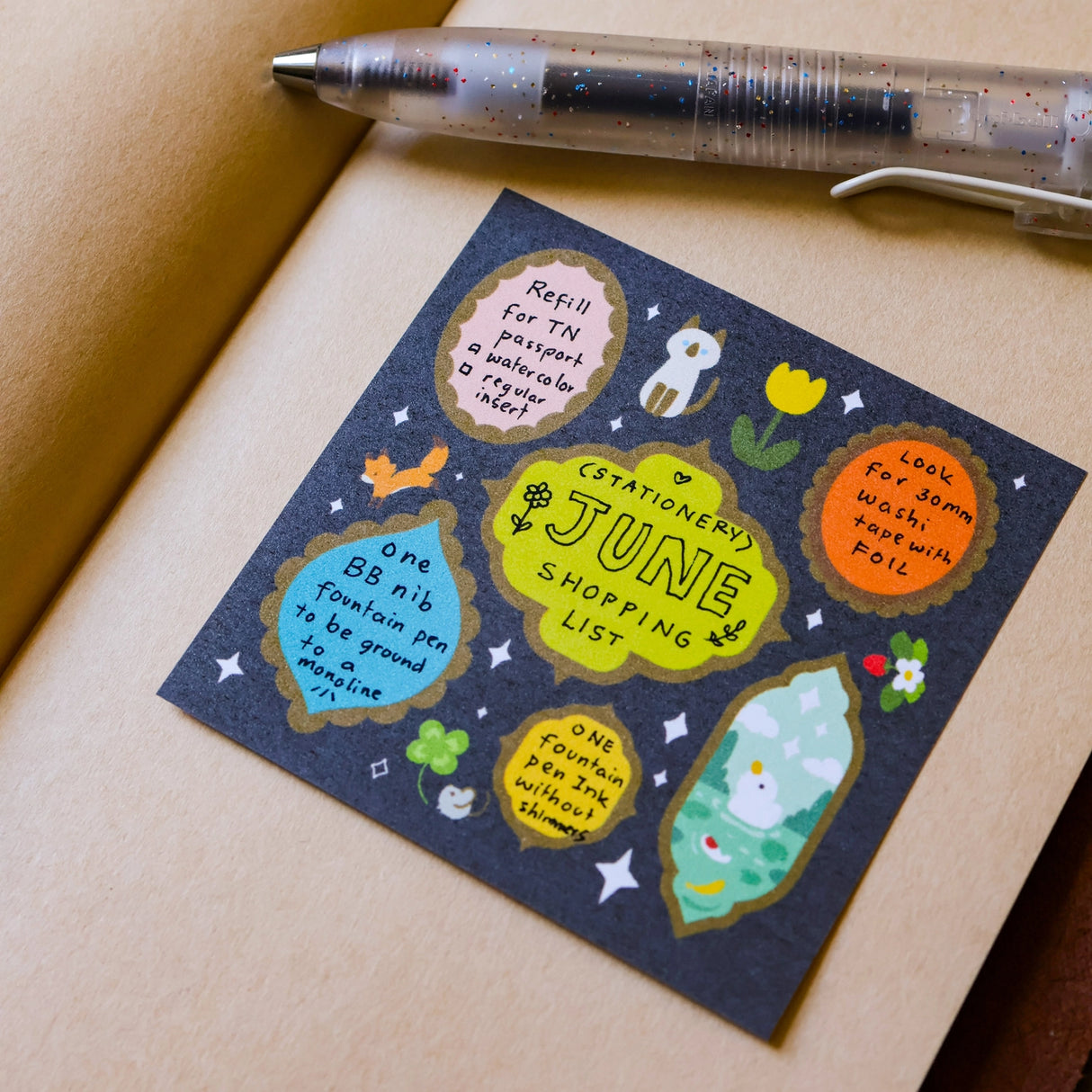Full color sticky notes featuring one of Thousand Skies' known designs, retro frames!

3x3 inches
25 sheets
Printed with 3M