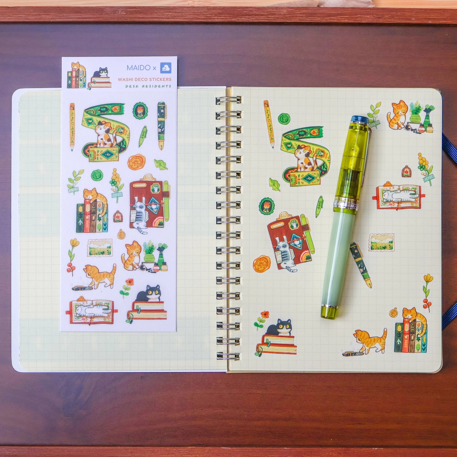 Cute decorative stickers for your journal and stationery collection!

Sticker Sheet: 6 x 3 inches
Sticker Sheet Package: 7 x 3 inches