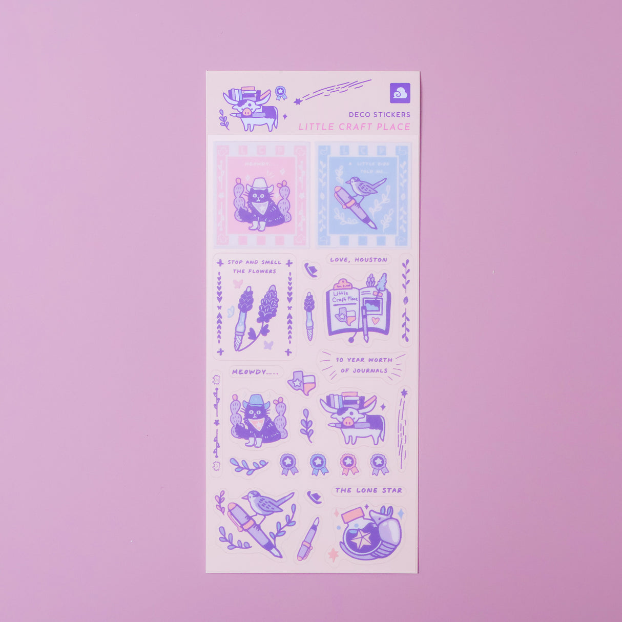 Thousand Skies x Little Craft Place Sticker Sheets