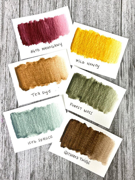 Distress Crayons are formulated to achieve vibrant coloring effects on porous surfaces for mixed-media. The smooth water-reactive pigments are ideal for creating brilliant backgrounds, water-coloring, smudge effects and more!