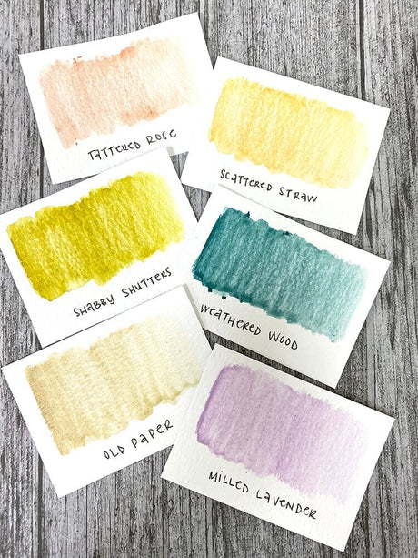 Distress Crayons are formulated to achieve vibrant coloring effects on porous surfaces for mixed-media. The smooth water-reactive pigments are ideal for creating brilliant backgrounds, water-coloring, smudge effects and more!
