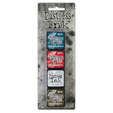 Tim Holtz® Mini Distress Ink Pads are a collection of 1 x 1 water-based dye inks. Like their larger counterpart, the Minis feature a raised felt pad with ink that is reactive with water and coordinates with the Distress palette of products. Each ink pad is stackable and fade resistant. Mini Ink Pads can be re-inked with matching Distress Ink Re-inker. Sold in both coordinating sets and individually.