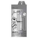 Featuring a geared rotary cutting blade, this trimmer effortlessly cuts through a range of crafting mediums. The trimmer offers both imperial and metric rulers, as well as a handy 0.25 inch gridded base with popular paper sizes for ease of use. With a compact base that has a cutting length of 12.5 inch/31.5cm and extendable arms that can expand it to 12 inch/30.5cm, this trimmer is both versatile and practical.