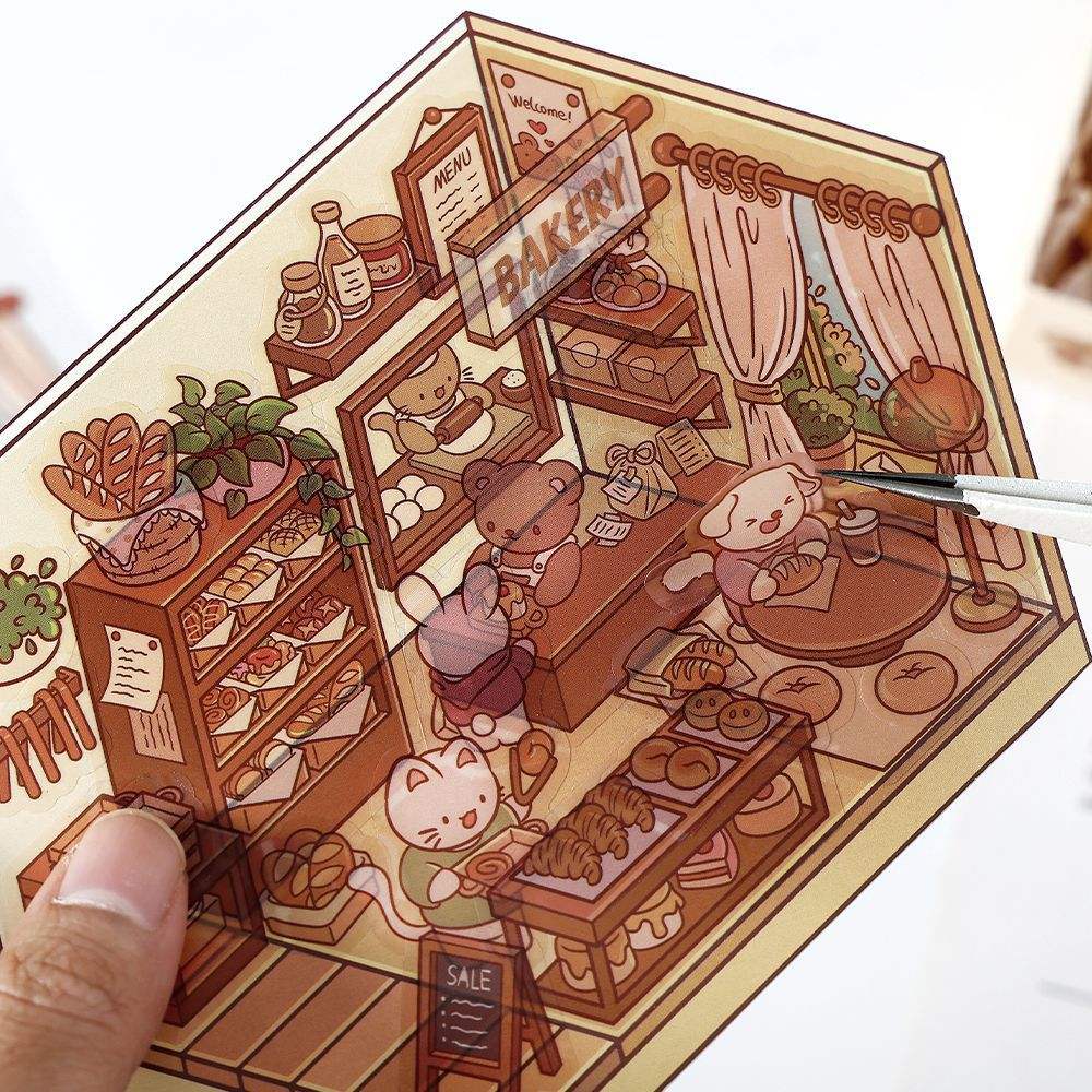 Unleash your creativity with these 3D scene stickers! Perfect for kids and adults, you can design your own eco home scene with a sets of sticker sheets!

1 piece of landscape paper
1 sticker sheet
5.5 in x 8.5 in
