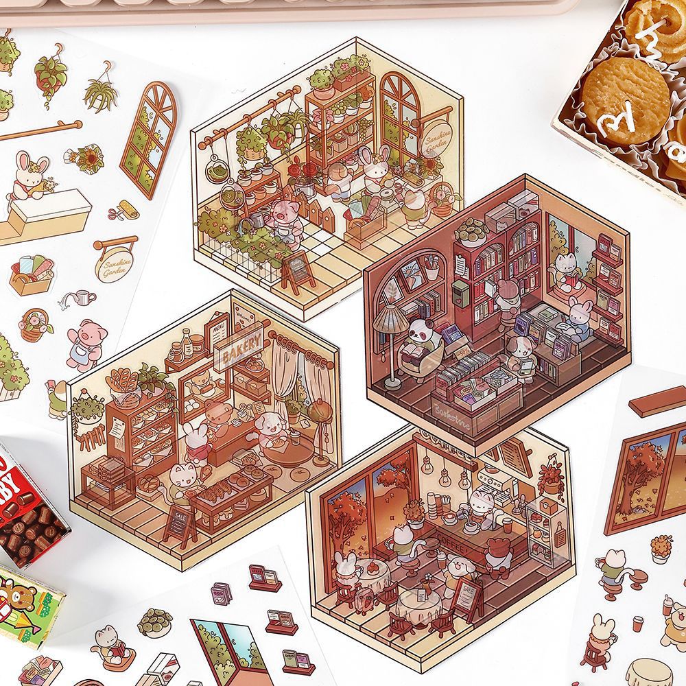 Unleash your creativity with these 3D scene stickers! Perfect for kids and adults, you can design your own eco home scene with a sets of sticker sheets!

1 piece of landscape paper
1 sticker sheet
5.5 in x 8.5 in
