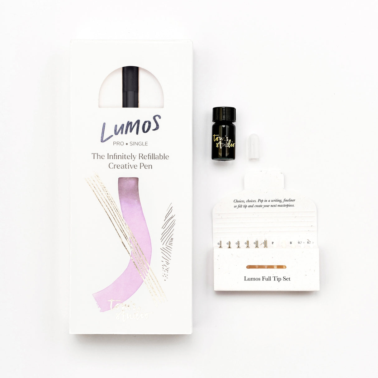 Tom's Studio - Lumos Pro Duo Refillable Pen - Matte Black