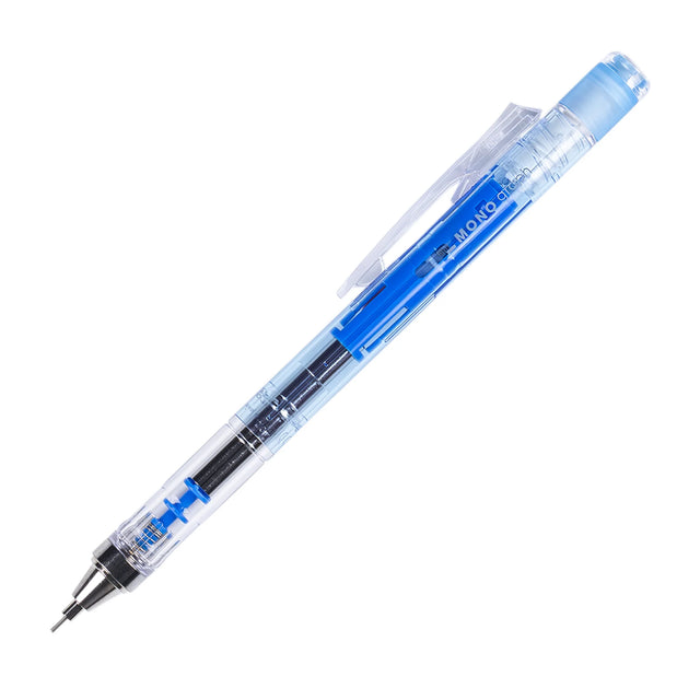 The MONO graph features a clear tip with drafting specifications to enable smooth, precise writing. It also has a long holder eraser and a mechanism that advances the lead when the pencil is shaken, making it a great asset in learning and testing scenarios. It has also won the 2014 Good Design Award and the 2016 reddot design award.