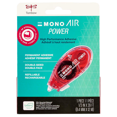 4X Stronger than Tombow permanent adhesive! High performance adhesive for craft, school, and home projects instantly adheres to a variety of surfaces, including paper, cardstock, wood, fabric, glass, plastic and rubber.